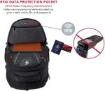 Swissdigital Design Circuit College Business Travel Backpack TSA Friendly Built in USB Charging RFID Protection Fits Laptops up to 15.6" Black (J14-BR) - Image 7
